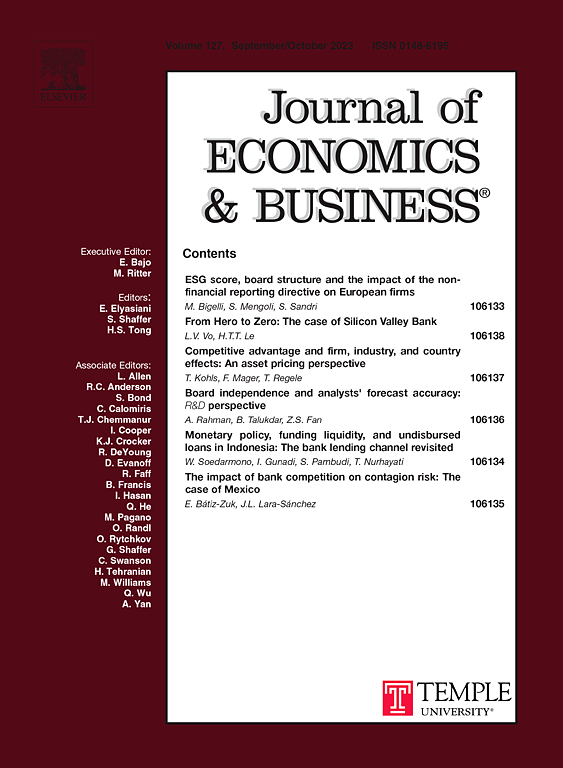 Go to journal home page - Journal of Economics and Business
